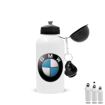 BMW, Metal water bottle, White, aluminum 500ml