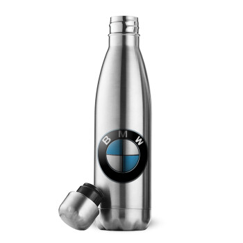 BMW, Μεταλλικό παγούρι θερμός Inox (Stainless steel), διπλού τοιχώματος, 500ml