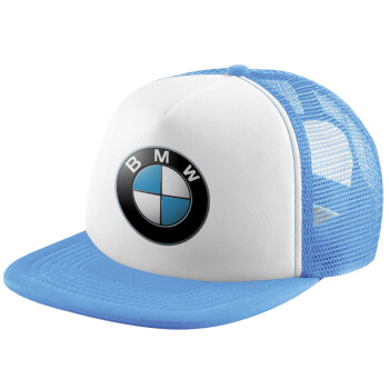 BMW, Καπέλο Soft Trucker με Δίχτυ Γαλάζιο/Λευκό
