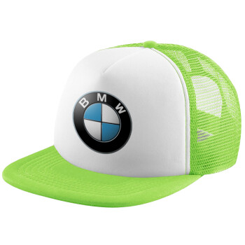 BMW, Καπέλο Soft Trucker με Δίχτυ Πράσινο/Λευκό