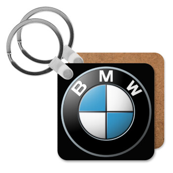 BMW, Μπρελόκ Ξύλινο τετράγωνο MDF