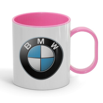 BMW, Κούπα (πλαστική) (BPA-FREE) Polymer Ροζ για παιδιά, 330ml