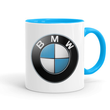 BMW, Κούπα χρωματιστή γαλάζια, κεραμική, 330ml
