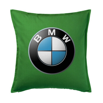 BMW, Μαξιλάρι καναπέ Πράσινο 100% βαμβάκι, περιέχεται το γέμισμα (50x50cm)