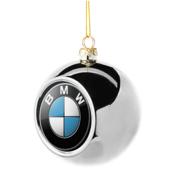 BMW, Χριστουγεννιάτικη μπάλα δένδρου Ασημένια 8cm