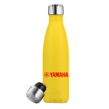 Yamaha, Μεταλλικό παγούρι θερμός Κίτρινος (Stainless steel), διπλού τοιχώματος, 500ml