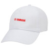 Yamaha, Καπέλο ενηλίκων Jockey Λευκό (snapback, 5-φύλλο, unisex)