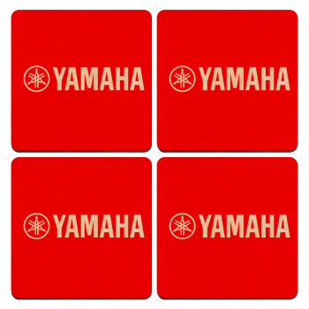 Yamaha, ΣΕΤ x4 Σουβέρ ξύλινα τετράγωνα plywood (9cm)