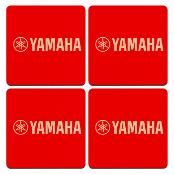Yamaha, ΣΕΤ x4 Σουβέρ ξύλινα τετράγωνα plywood (9cm)