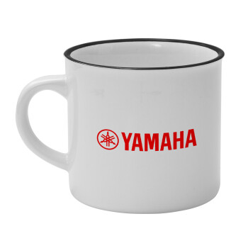 Yamaha, Κούπα κεραμική vintage Λευκή/Μαύρη 230ml