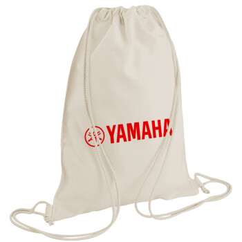 Yamaha, Τσάντα πλάτης πουγκί GYMBAG natural (28x40cm)
