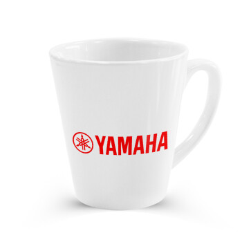Yamaha, Κούπα κωνική Latte Λευκή, κεραμική, 300ml