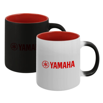 Yamaha, Κούπα Μαγική εσωτερικό κόκκινο, κεραμική, 330ml που αλλάζει χρώμα με το ζεστό ρόφημα (1 τεμάχιο)