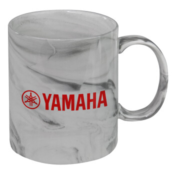 Yamaha, Κούπα κεραμική, marble style (μάρμαρο), 330ml