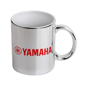 Yamaha, Mug ceramic, silver mirror, 330ml