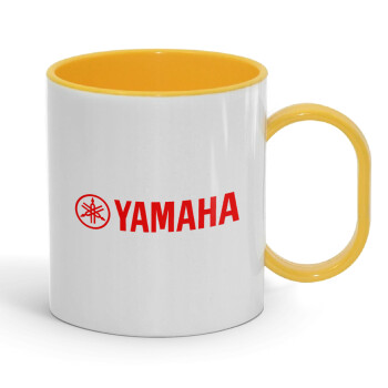 Yamaha, Κούπα (πλαστική) (BPA-FREE) Polymer Κίτρινη για παιδιά, 330ml
