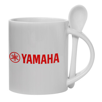 Yamaha, Κούπα, κεραμική με κουταλάκι, 330ml (1 τεμάχιο)