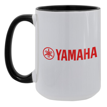 Yamaha, Κούπα Mega 15oz, κεραμική Μαύρη, 450ml