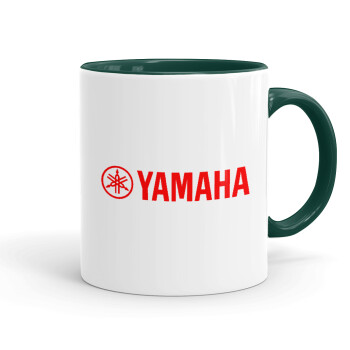 Yamaha, Mug colored green, ceramic, 330ml
