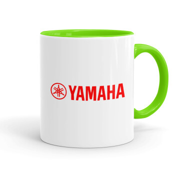 Yamaha, Mug colored light green, ceramic, 330ml