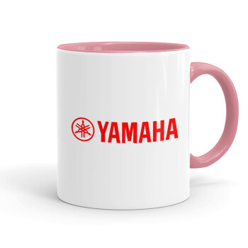 Yamaha, Mug colored pink, ceramic, 330ml