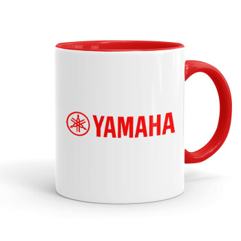 Yamaha, Mug colored red, ceramic, 330ml