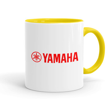 Yamaha, Κούπα χρωματιστή κίτρινη, κεραμική, 330ml