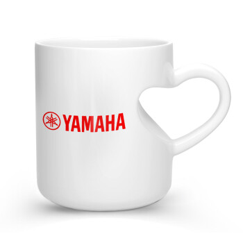Yamaha, Κούπα καρδιά λευκή, κεραμική, 330ml
