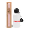 Easter Set, metallic aluminum bottle (500ml) & aromatic flat Easter candle (30cm) (PINK)