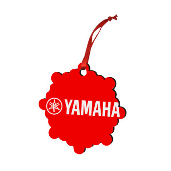 Yamaha, Christmas ornament snowflake wooden 7.5cm