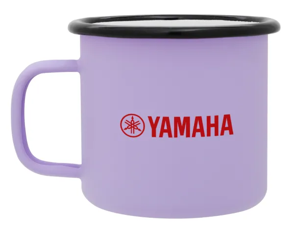 Yamaha — Metal enamel mug, matte light pastel purple, 360ml