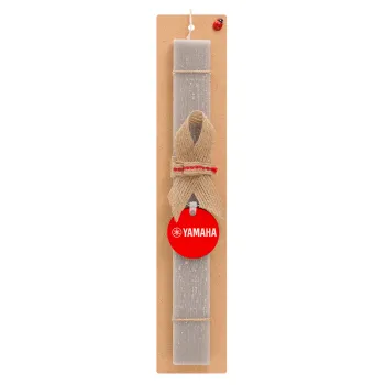 Yamaha, Easter Set, wooden keychain & scented Easter candle flat (30cm) (GRAY)
