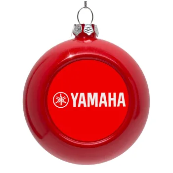 Yamaha, Red Christmas tree ornament bauble 8cm