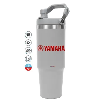 Yamaha, GREY color, 890ml (30oz) stainless Steel Tumbler with Handle