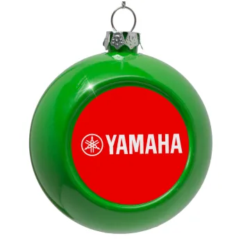 Yamaha, Green Christmas tree ornament bauble 8cm