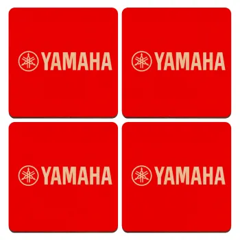 Yamaha, ΣΕΤ x4 Σουβέρ ξύλινα τετράγωνα plywood (9cm)