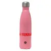 Metal mug thermos Pink Mat (Stainless steel), double wall, 500ml