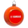 Orange Christmas tree ornament bauble 8cm