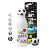 Soccer Metal mug thermos, double wall, 550ml