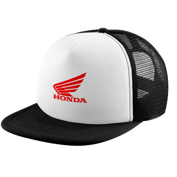 Honda, Καπέλο Soft Trucker με Δίχτυ Black/White 