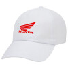 Honda, Καπέλο ενηλίκων Jockey Λευκό (snapback, 5-φύλλο, unisex)