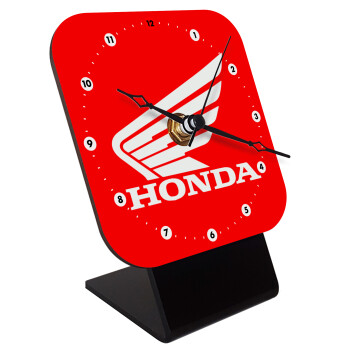 Honda, Quartz Wooden table clock with hands (10cm)