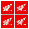 Honda, ΣΕΤ 4 Σουβέρ ξύλινα τετράγωνα