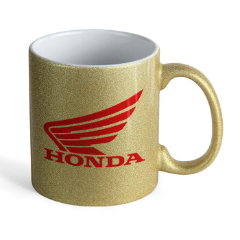 Honda, Κούπα Χρυσή Glitter που γυαλίζει, κεραμική, 330ml