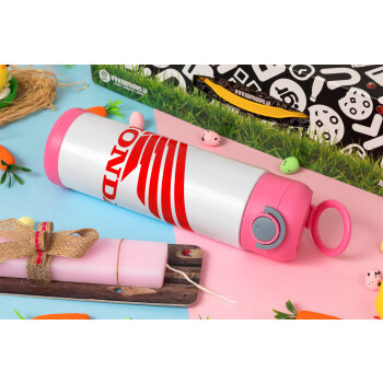 Honda, Πασχαλινή Λαμπάδα με Παιδικό παγούρι θερμό, ανοξείδωτο, με καλαμάκι ασφαλείας, ΡΟΖ (500ml)