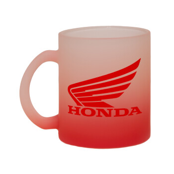 Honda, Κούπα γυάλινη δίχρωμη με βάση το κόκκινο ματ, 330ml
