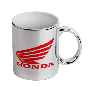 Honda, Mug ceramic, silver mirror, 330ml
