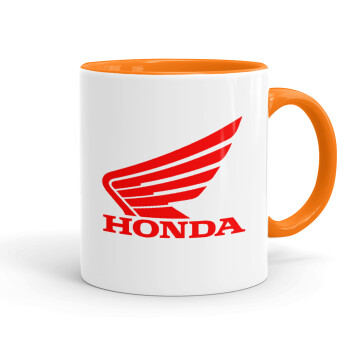 Honda, Mug colored orange, ceramic, 330ml