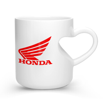 Honda, Κούπα καρδιά λευκή, κεραμική, 330ml