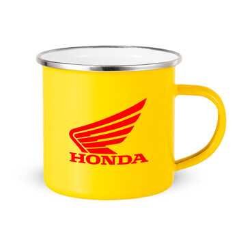 Honda, Κούπα Μεταλλική εμαγιέ Κίτρινη 360ml